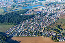 Aerial view of Saulxures-lès-Nancy in the state Meurthe et Moselle, France
