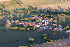Aerial view of Tantonville in the state Meurthe et Moselle, France