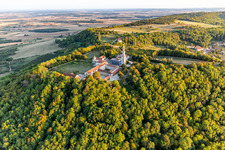 Basilica of Sion in Saxon-Sion in the state Meurthe et Moselle, France seen from above
