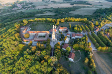 Basilica of Sion in Saxon-Sion in the state Meurthe et Moselle, France viewn from the air