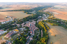 Aerial view of Vézelise in the state Meurthe et Moselle, France