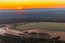 Aerial photograpy of Airport Pont-Saint-Vincent in Pont-Saint-Vincent in the state Meurthe et Moselle, France