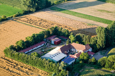 Aerial photograpy of At Erlenbach, Leistenmühle in Kandel in the state Rhineland-Palatinate, Germany