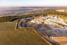 Airport Pont-Saint-Vincent in Pont-Saint-Vincent in the state Meurthe et Moselle, France seen from above