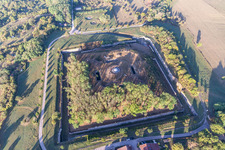 Bunker building complex made of concrete and steel Reduit du fort de Villey-le-Sec in Villey-le-Sec in Grand Est, France