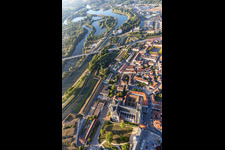 Town on the banks of the river of the river Mosel in Toul in Grand Est, France