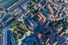 Aerial photograpy of Church building of the cathedral of St. Stephen's in Toul in Grand Est, France