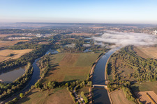 Moselle and Moselle Canal in Gondreville in the state Meurthe et Moselle, France