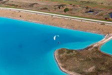 Salt pans in Rosières-aux-Salines in the state Meurthe et Moselle, France out of the air