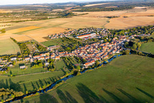 Aerial photograpy of Coussey in the state Vosges, France