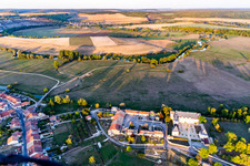 Oblique view of Castle of Montbras in Montbras in the state Meuse, France