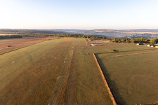 Aerial photograpy of Neufchateau Airport in Neufchâteau in the state Vosges, France