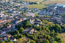 Bird's eye view of Châtenois in the state Vosges, France