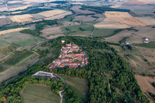 Aerial view of Vaudémont in the state Meurthe et Moselle, France