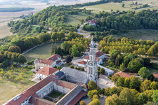Basilica of Sion in Saxon-Sion in the state Meurthe et Moselle, France out of the air
