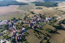 Aerial view of Saint-Paul in the state Vosges, France