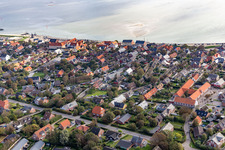 Fanø in the state South Denmark, Denmark from the plane