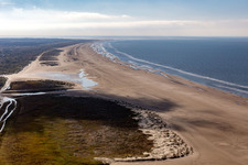 Fanø in the state South Denmark, Denmark seen from a drone