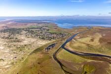 Drone recording of Fanø in the state South Denmark, Denmark