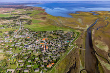 Fanø in the state South Denmark, Denmark from a drone