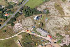 Fanø in the state South Denmark, Denmark from above