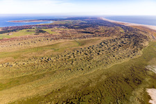 Aerial photograpy of Wadden Sea National Park in Fanø in the state South Denmark, Denmark