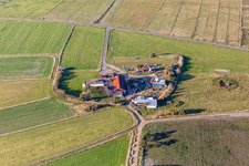 Bird's eye view of Fanø in the state South Denmark, Denmark