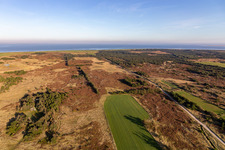 Wadden Sea National Park in Fanø in the state South Denmark, Denmark seen from above