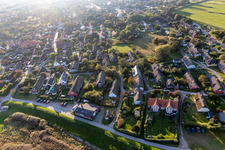 Fanø in the state South Denmark, Denmark from a drone