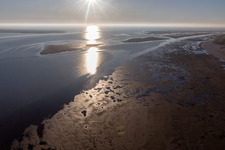 Fanø in the state South Denmark, Denmark from a drone