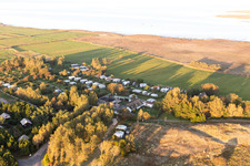 Ny Camping Sønderho in Fanø in the state South Denmark, Denmark from the plane