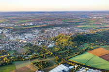 Aerial photograpy of Asperg in the state Baden-Wuerttemberg, Germany