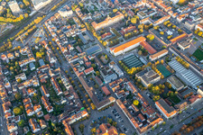 Aerial view of Center in the district Ludwigsburg-Mitte in Ludwigsburg in the state Baden-Wuerttemberg, Germany
