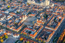 Marketplace in the district Ludwigsburg-Mitte in Ludwigsburg in the state Baden-Wuerttemberg, Germany