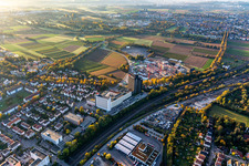 Aerial photograpy of Wüstenrot Building Society in the district Ludwigsburg-Mitte in Ludwigsburg in the state Baden-Wuerttemberg, Germany