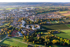 View from the north in Ditzingen in the state Baden-Wuerttemberg, Germany