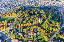 Aerial photograpy of Engelberg Tower, Engelberg Meadow in Leonberg in the state Baden-Wuerttemberg, Germany