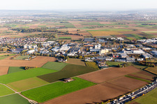 Industrial area on the A81 in Korntal-Münchingen in the state Baden-Wuerttemberg, Germany