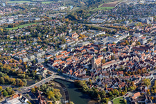 Nürtingen in the state Baden-Wuerttemberg, Germany out of the air