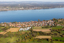 Village on the lake bank areas of Lake of Constance in Dingelsdorf in the state Baden-Wurttemberg, Germany