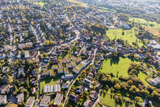 Aerial view of SEESIDE Quartier-Allmannsdorf in the district Allmannsdorf in Konstanz in the state Baden-Wuerttemberg, Germany