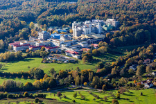 Aerial photograpy of Campus building of the university " Universitaet Konstanz " in the district Egg in Konstanz in the state Baden-Wurttemberg, Germany