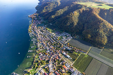 Marina - harbour area on the shore of Lake Constance in Bodman in the state Baden-Wurttemberg, Germany