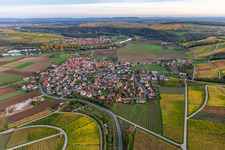 Village on the river bank areas of the Main river in Eisenheim in the state Bavaria, Germany