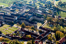Complex of buildings of the monastery Ebrach with Kaisersaal and Monastery church Ebrach and Correctional facility Ebrach in Ebrach in the state Bavaria, Germany