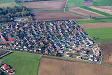 New development area in Wiesentheid in the state Bavaria, Germany