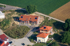 Aerial photograpy of New development area Am Höhenweg in Kandel in the state Rhineland-Palatinate, Germany