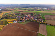 District Neuses am Berg in Dettelbach in the state Bavaria, Germany out of the air