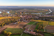 Old town on the Main from the north in Dettelbach in the state Bavaria, Germany