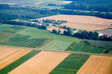 Open space at the Horstring commercial area in the district Minderslachen in Kandel in the state Rhineland-Palatinate, Germany